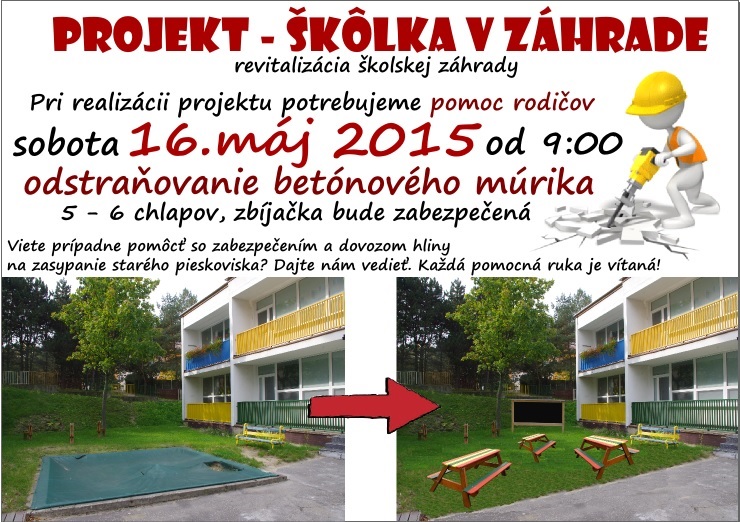 projekt skolka v zahrade