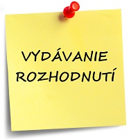 vydavanie rozhodnuti